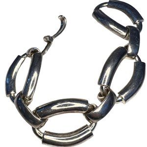 Vintage Grossé Germany Dior Bracelet 925 Silver Heavy Chain Link 1973